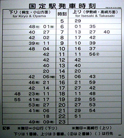 Go 伊勢崎 Jr両毛線 国定駅