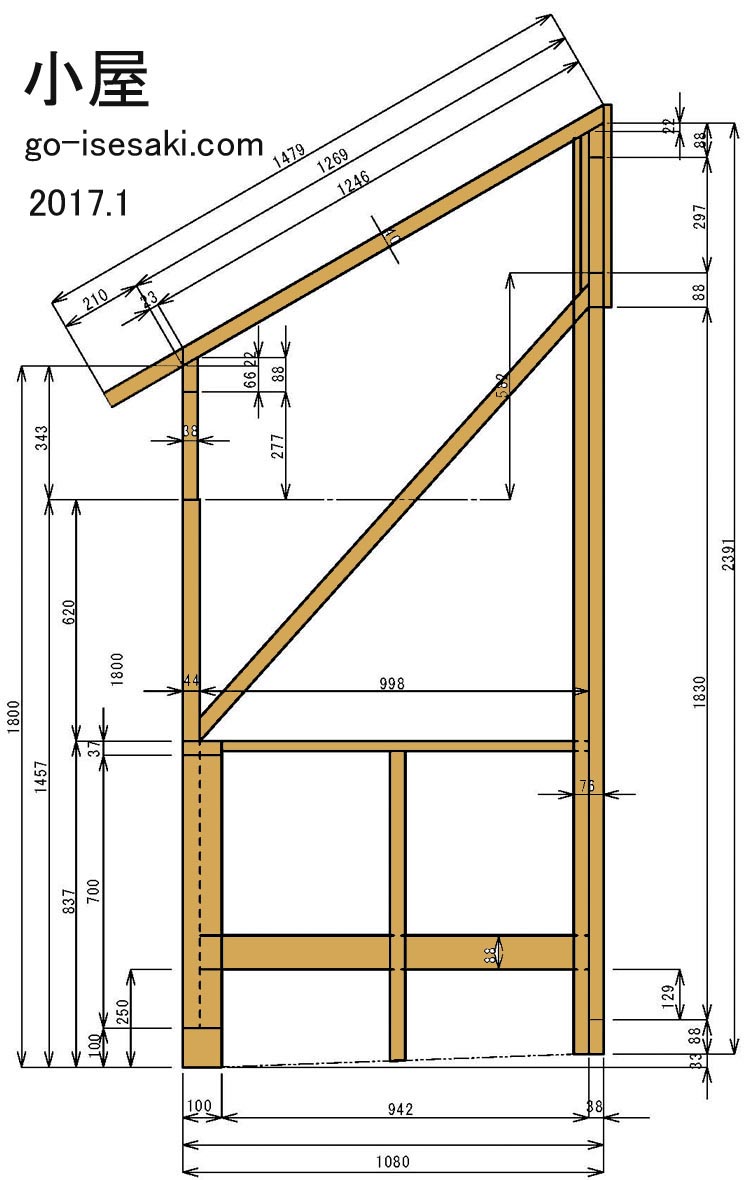 Go 伊勢崎 Diy紹介 Small Hut 小さな作業小屋